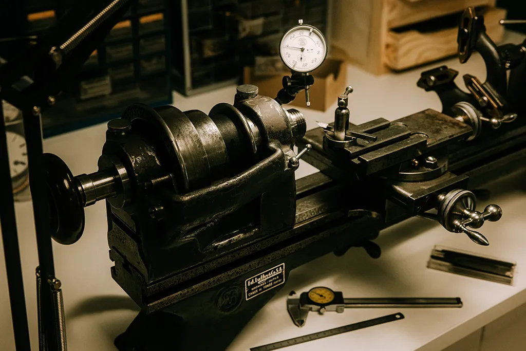 Tour d'usinage outilleur horloger. Schaublin 102