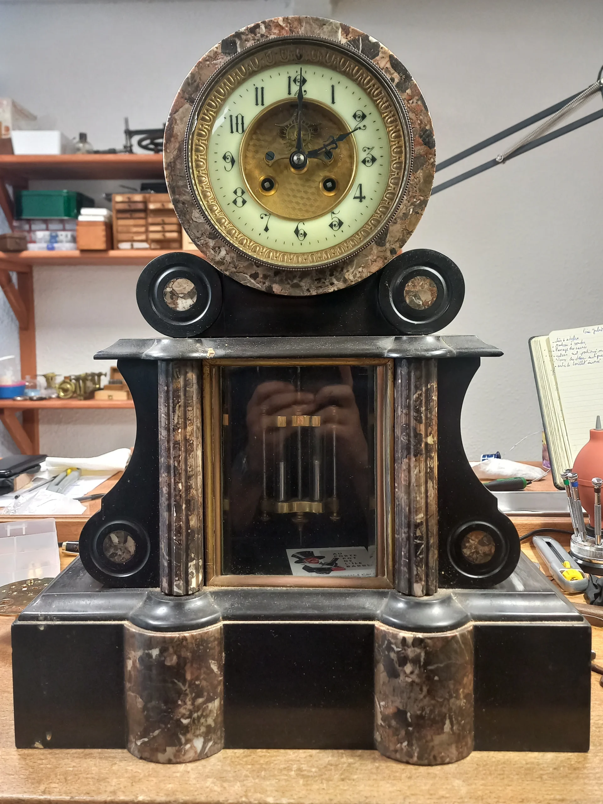 Horloger reparation Lyon pendule de notaire