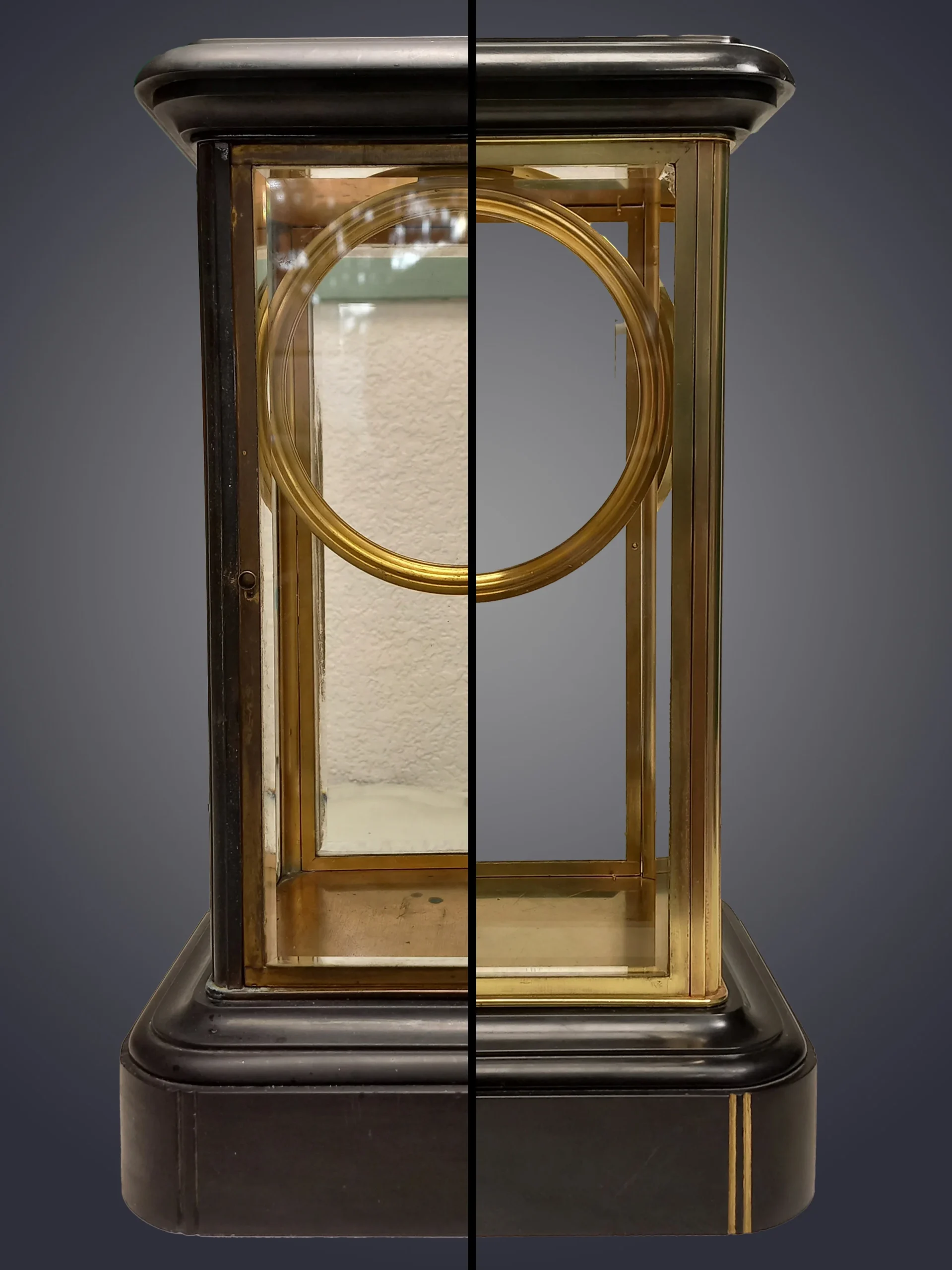 Horlogers Lyonnais Horloger Lyon réparation pendule Avant - Après