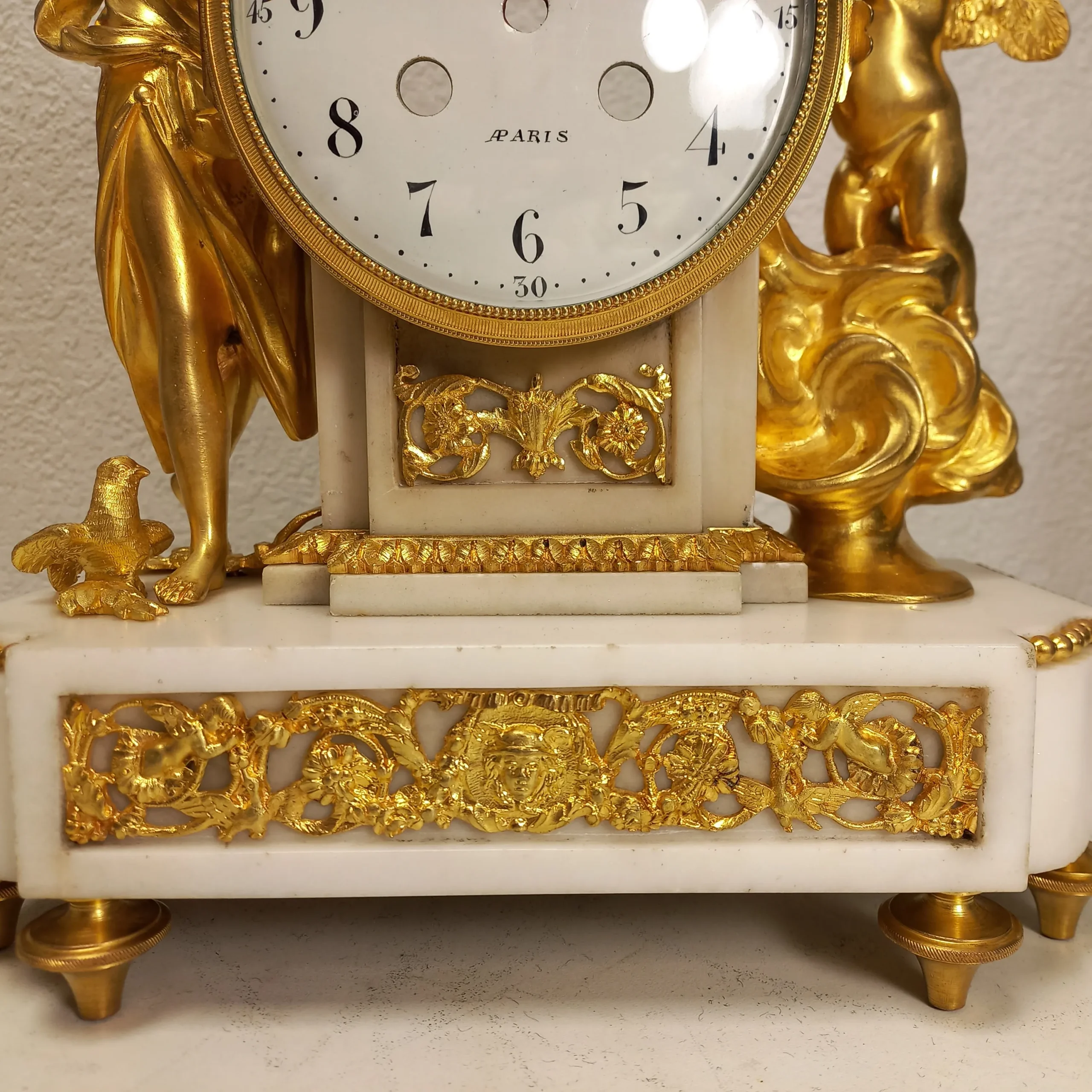 Horlogers Lyonnais Horloger Lyon réparation pendule état final détail